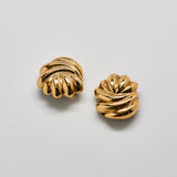 Vintage Gold Twisted Gold Knot Earrings - Admiral Row