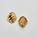 Vintage Monet Gold Twisted Dome Clip-On Earrings - Admiral Row