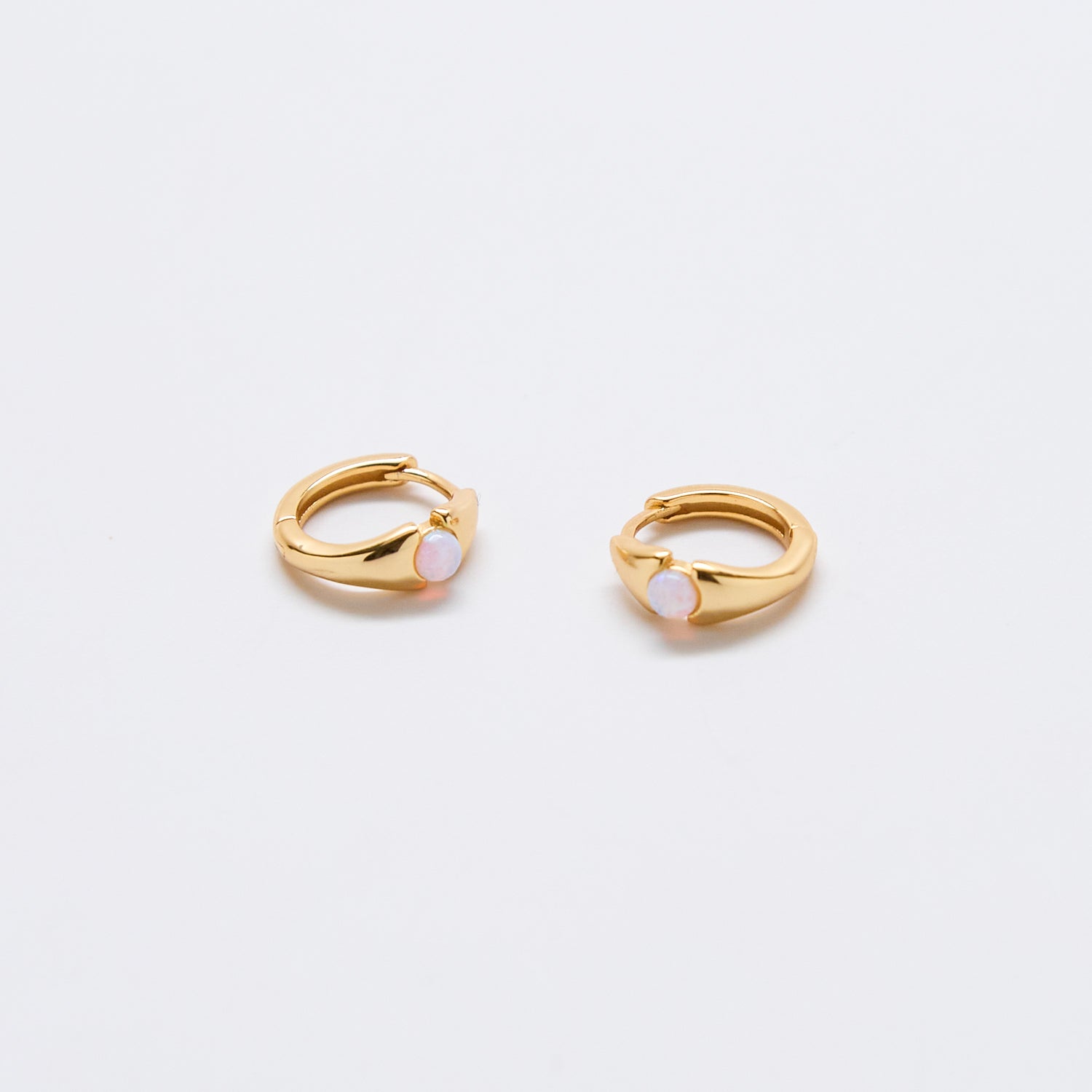 Opal Mini Huggie Hoop Earrings - Admiral Row