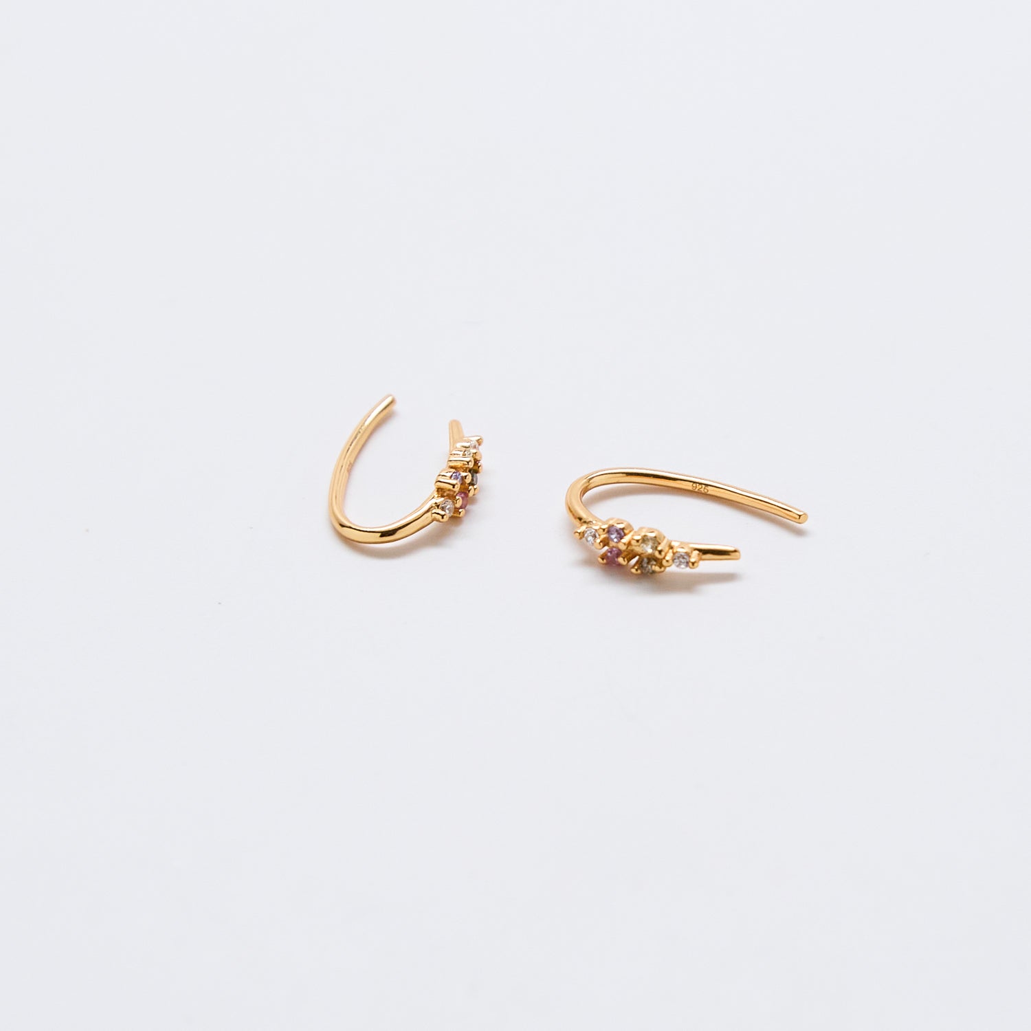 Multi-stone Open Ear Huggies - Admiral Row