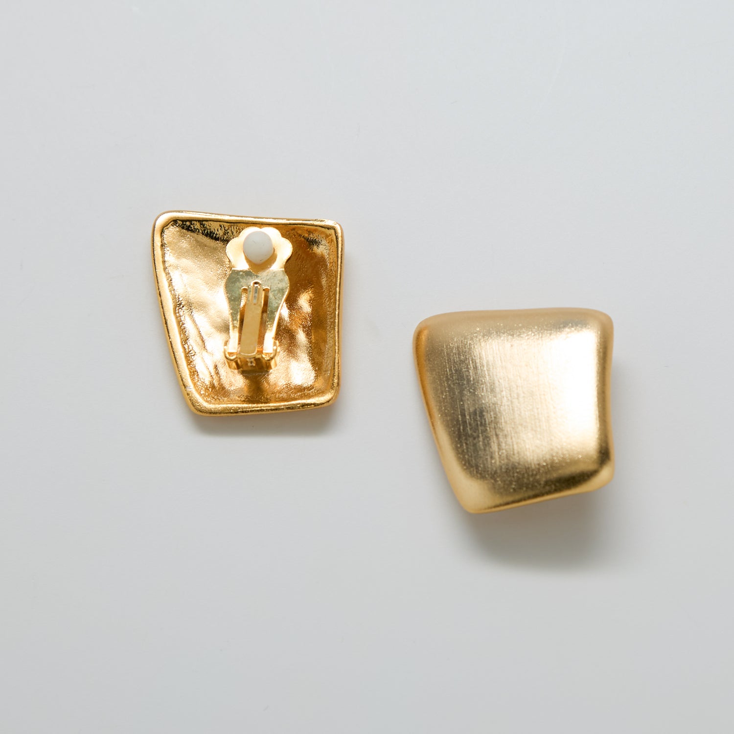 Vintage Gold Abstract Earrings