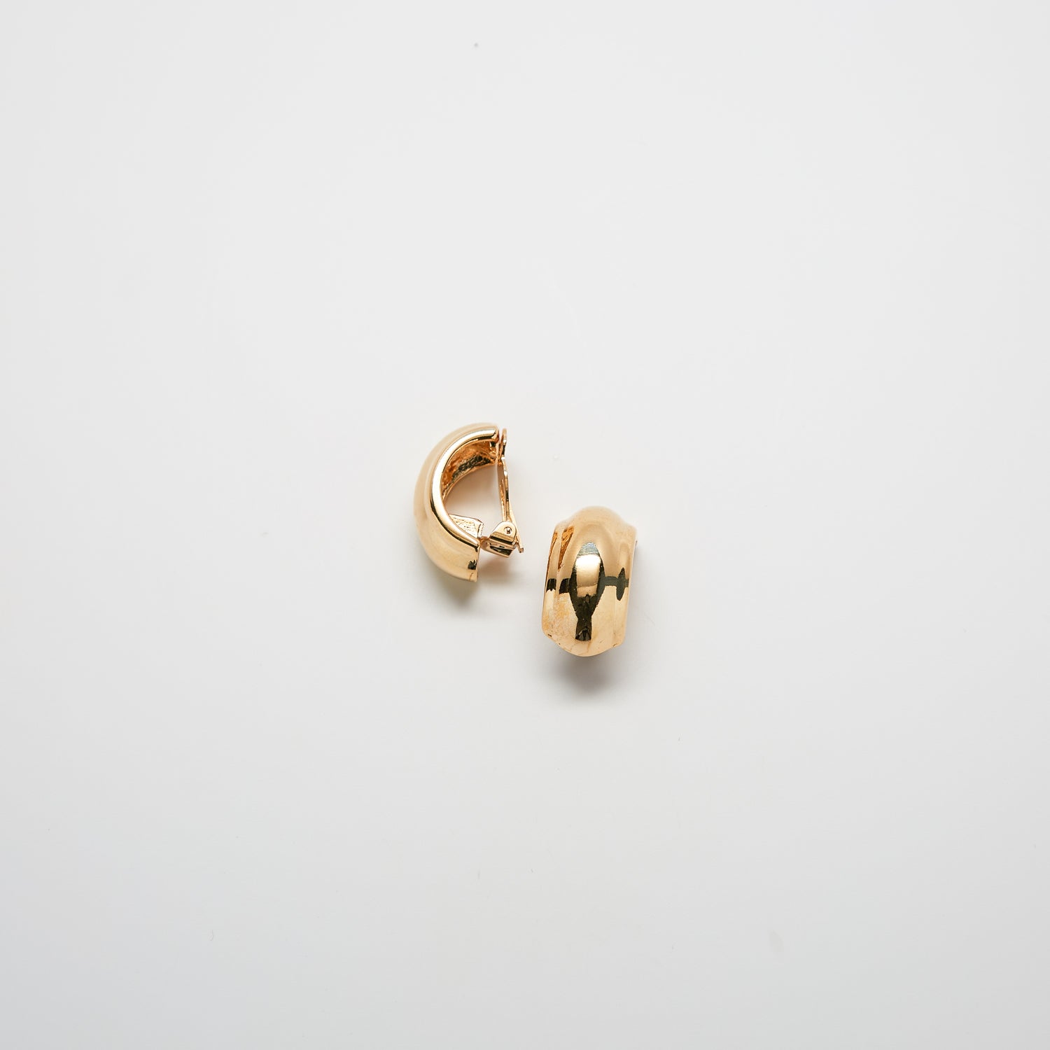 Vintage Gold Dome Earrings