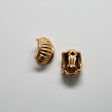 Vintage PCI Robbed Gold Clip-On Earrings - Admiral Row