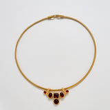 Vintage Trifari Ruby Statement Collar Necklace - Admiral Row