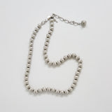 Vintage Trifari Textured Silver Bead Necklace - Admiral Row