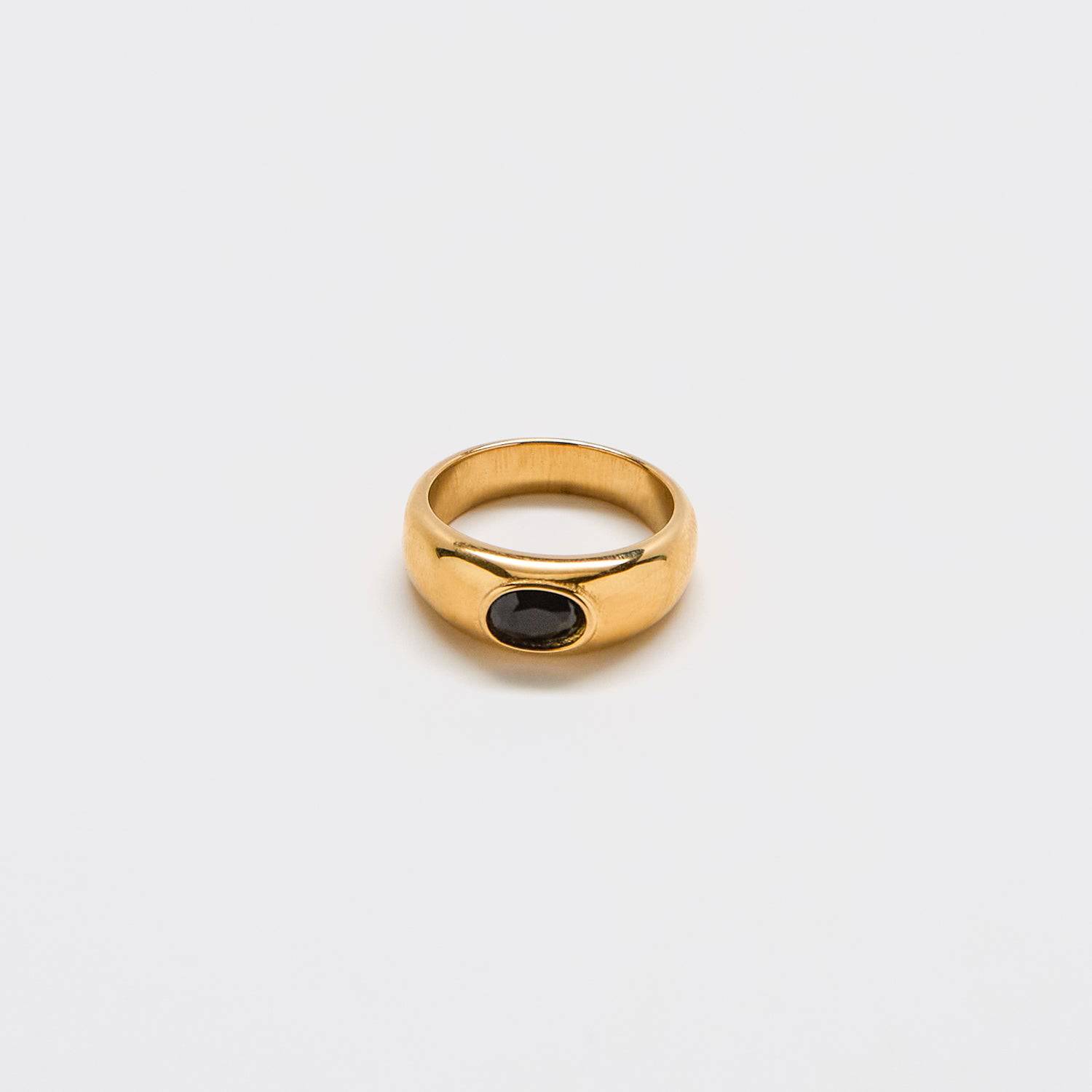 Black Pave Signet Ring - Admiral Row