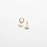 CZ Gold Eye Huggie Earrings - Admiral Row