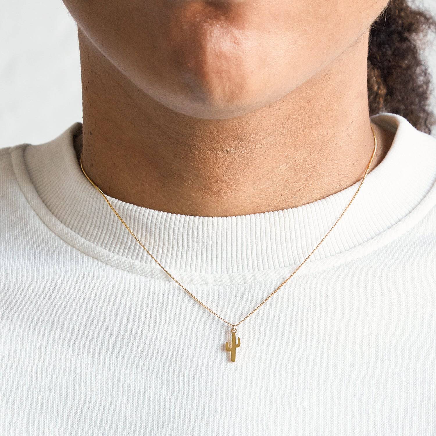 Gold Cactus Necklace - Admiral Row