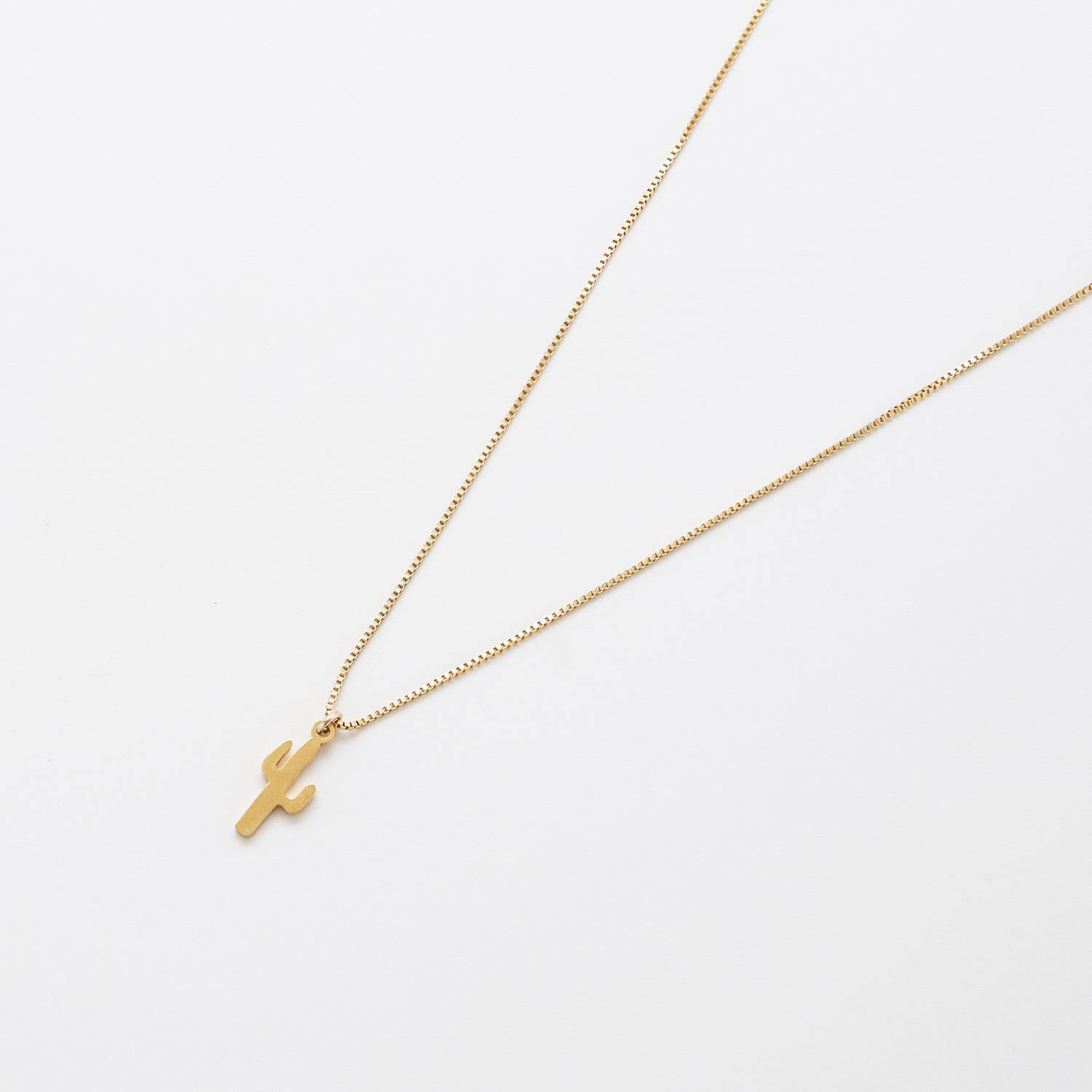 Gold Cactus Necklace - Admiral Row