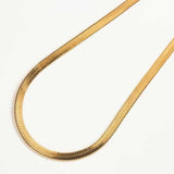 Gold Herringbone Necklace - Admiral Row