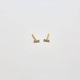 Gold Mini Bead Bar Earrings - Admiral Row