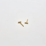 Gold Mini Bead Bar Earrings - Admiral Row