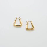 Gold Triangle Hoop Earrings - Admiral Row