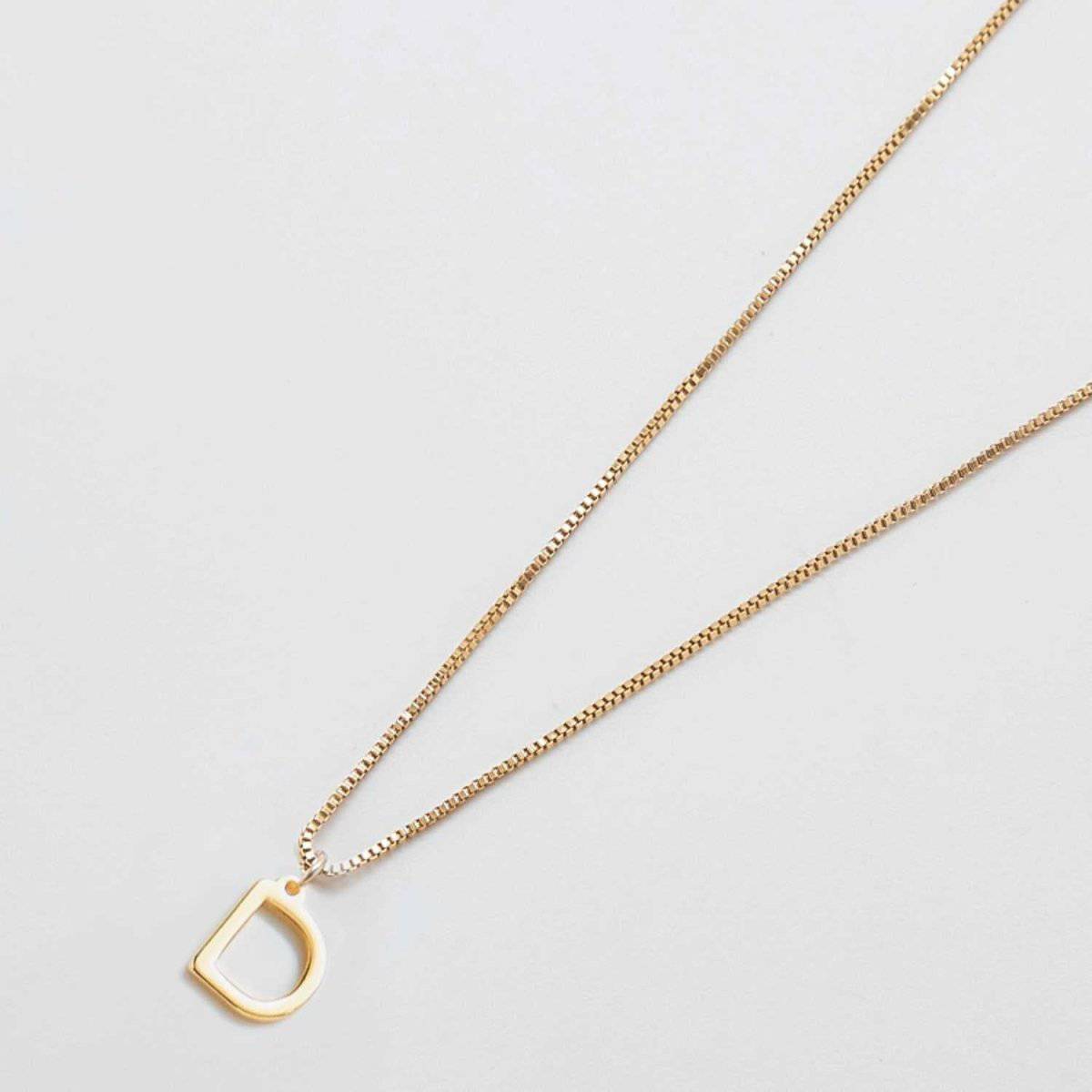 Gold Dainty Initial Necklaces - Admiral Row