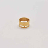 Gold Geo Wide Bar Ring - Admiral Row