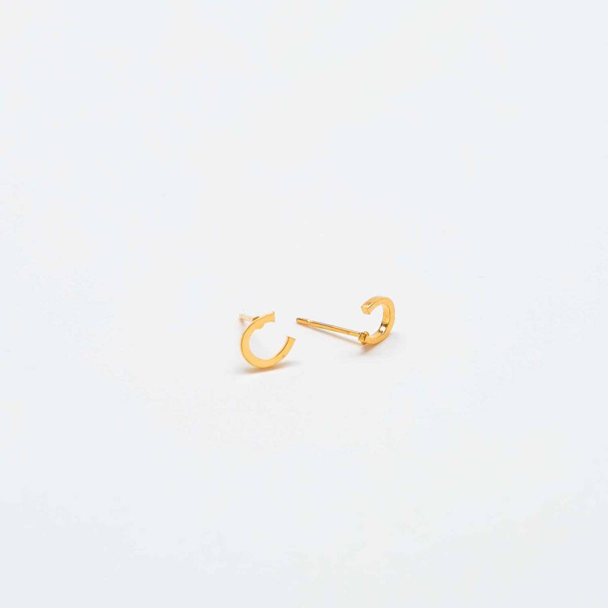 Gold Initial Earrings - Admiral Row