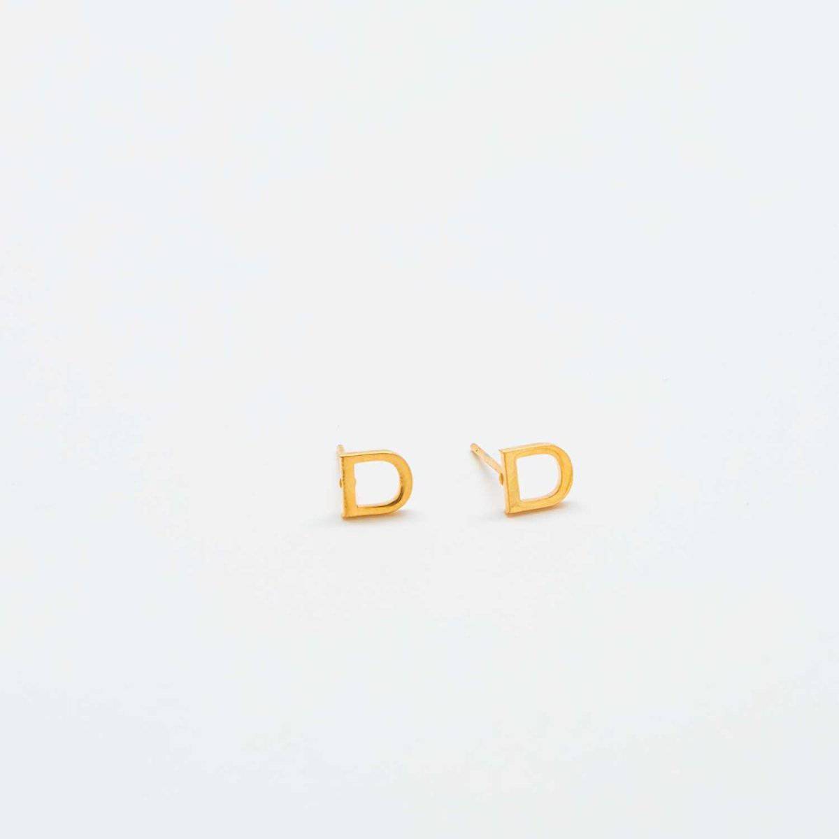 Gold Initial Earrings - Admiral Row