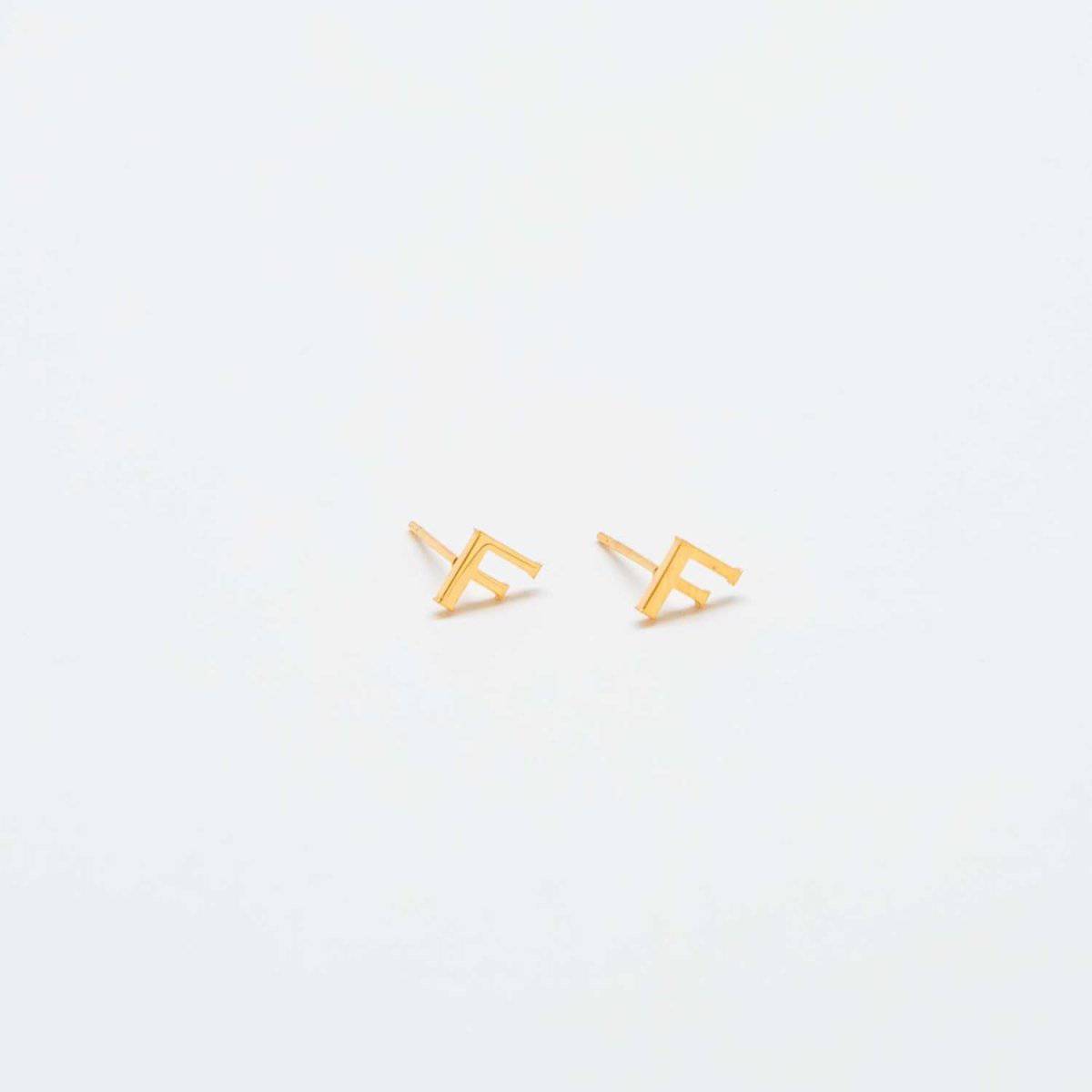 Gold Initial Earrings - Admiral Row