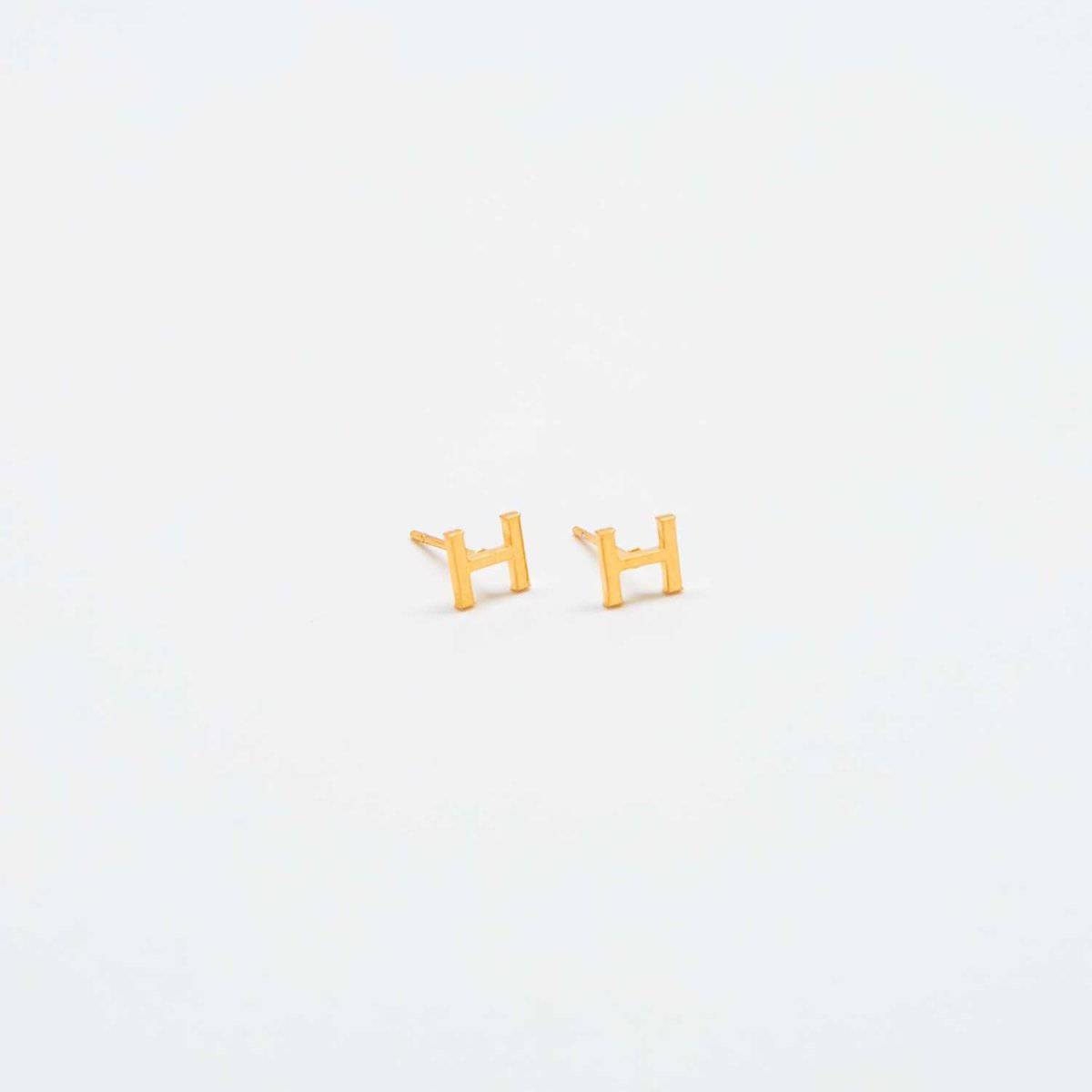 Gold Initial Earrings - Admiral Row