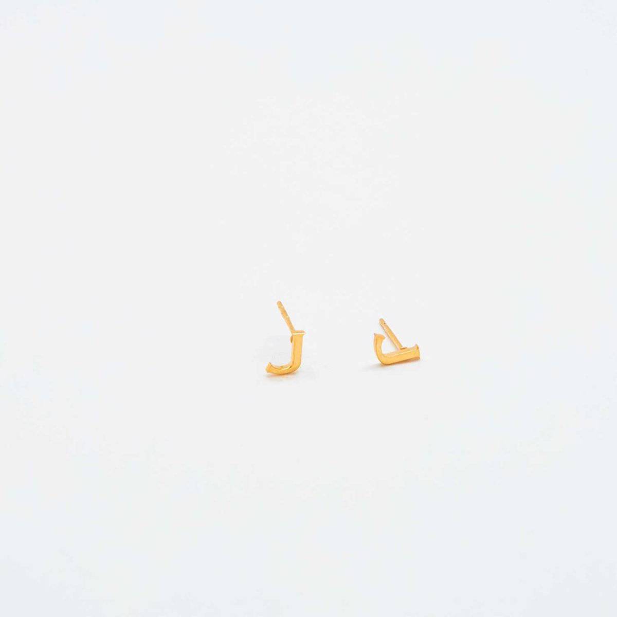 Gold Initial Earrings - Admiral Row