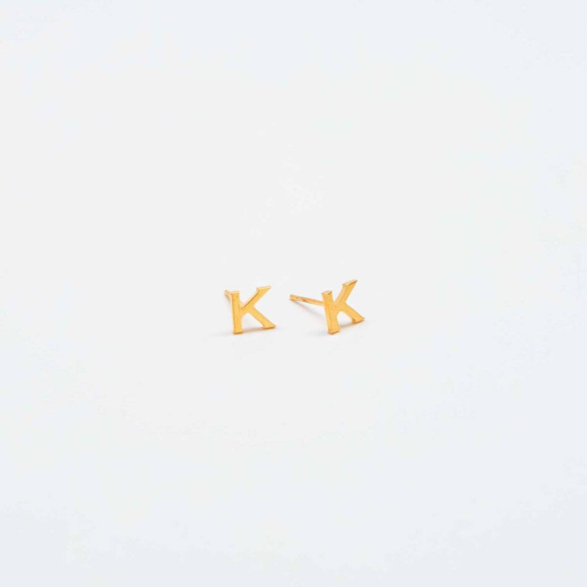 Gold Initial Earrings - Admiral Row