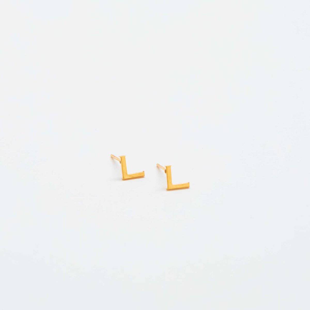 Gold Initial Earrings - Admiral Row