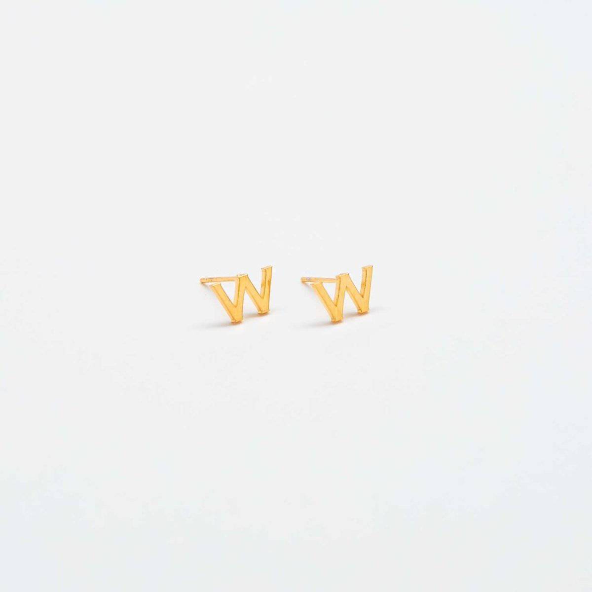 Gold Initial Earrings - Admiral Row
