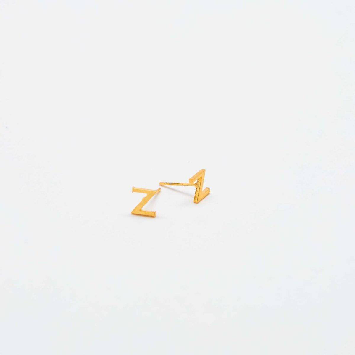 Gold Initial Earrings - Admiral Row