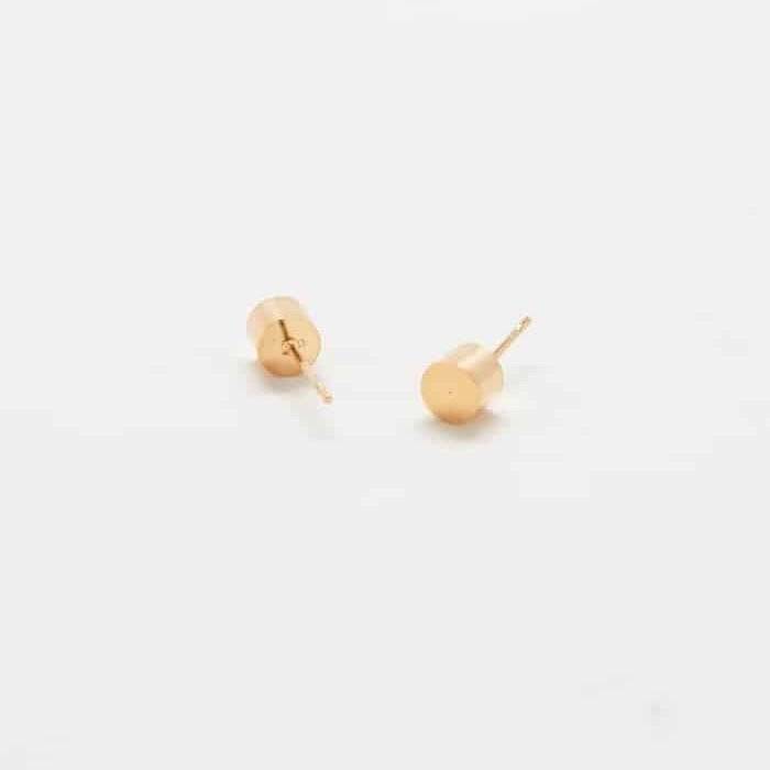 Gold Cylinder Geo Studs - Imperfect - Admiral Row