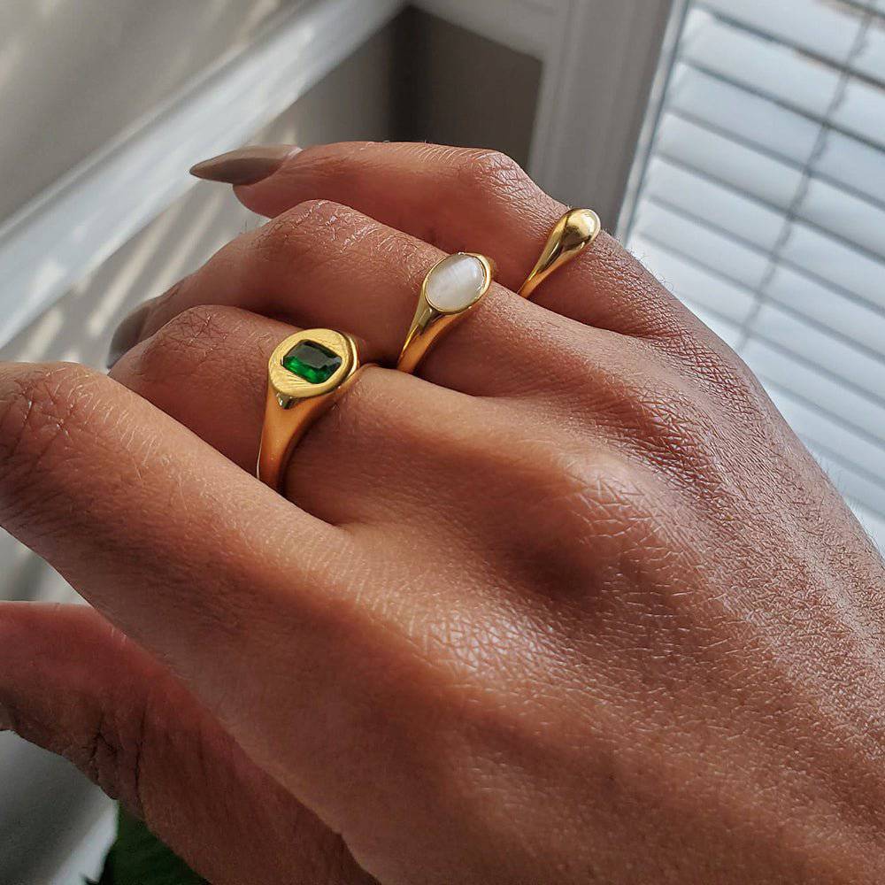 Mini Dome Signet Ring - Admiral Row