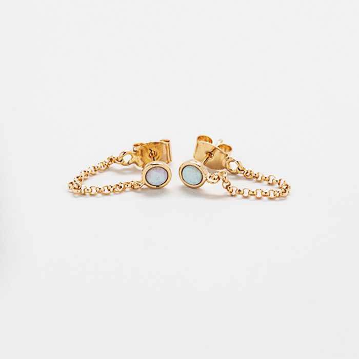 Opal Chain Huggies - Best Seller - Admiral Row
