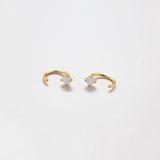 Opal Gold Open Hoop Earrings - Admiral Row