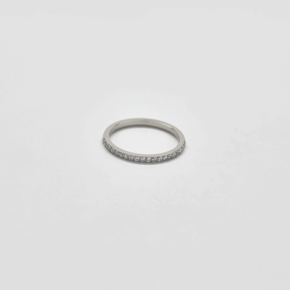 Pave Silver Stacking Ring - Admiral Row