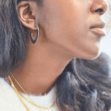Small Silver Flat Hoop Earrings - Admiral Row
