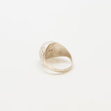 Vintage Etched Silver Dome Ring - Admiral Row