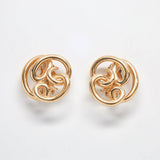 Vintage Givenchy Gold Swirl Earrings - Admiral Row