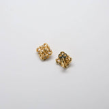 Vintage Gold & CZ Flourish Earrings - Admiral Row
