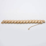 Vintage Gold Textured Link Bracelet - Admiral Row