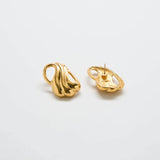 Vintage Monet Abstract Gold Earrings - Admiral Row