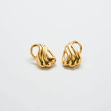 Vintage Monet Abstract Gold Earrings - Admiral Row