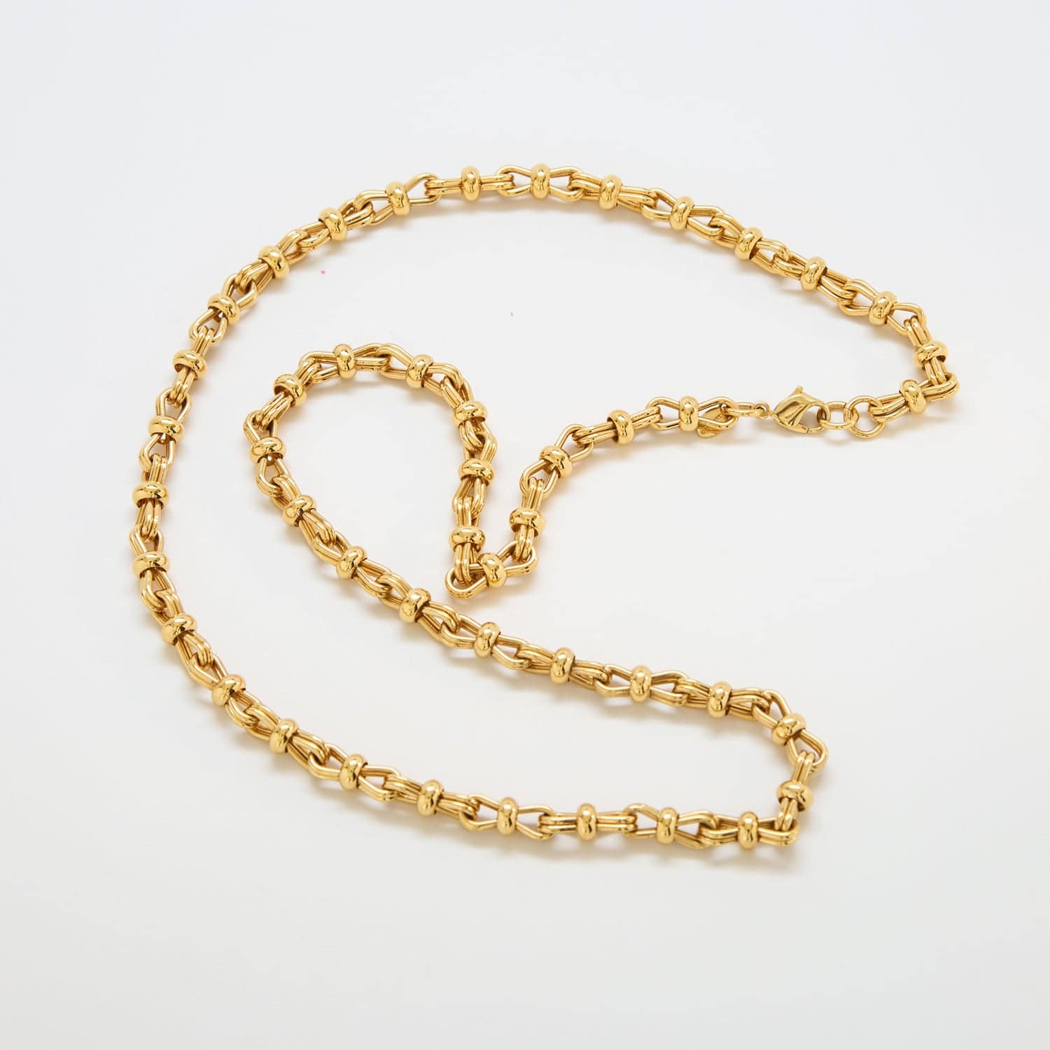 Vintage Monet Crimped Chain Necklace - Admiral Row