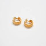 Vintage Monet Rope Twist Hoop Earrings - Admiral Row
