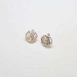 Vintage Monet Silver Swirl Earrings - Admiral Row