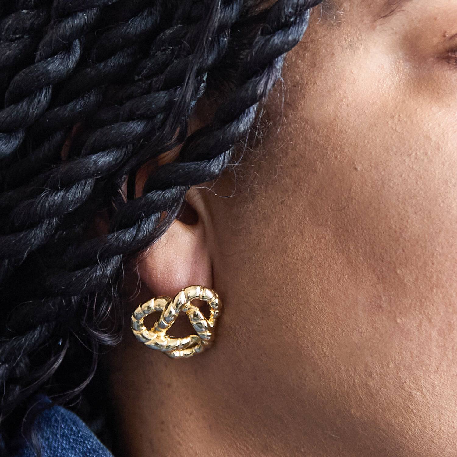 Vintage Rope Trinity Knot Earrings - Admiral Row