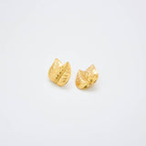 Vintage Trifari Gold Leaf Earrings - Admiral Row