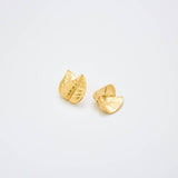 Vintage Trifari Gold Leaf Earrings - Admiral Row