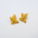 Vintage “X” Ribbon Earrings - Admiral Row
