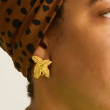 Vintage “X” Ribbon Earrings - Admiral Row