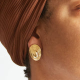 Vintage Christian Dior Oval Clip-on Earrings - Admiral Row