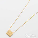 Zodiac Double-Sided Astrology Necklace - Admiral Row